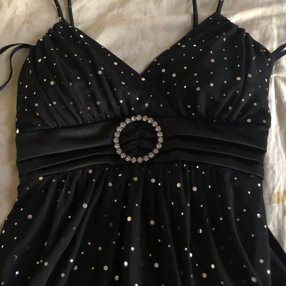 Black Polyester-Spandex Dress - Picture 2 of 9